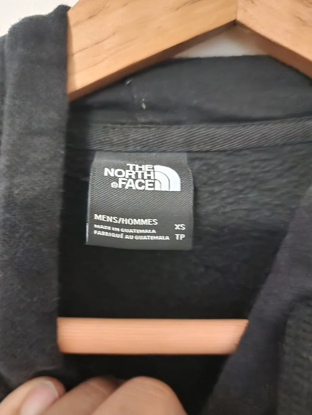 The North Face Black Pullover Hoodie with White Logo